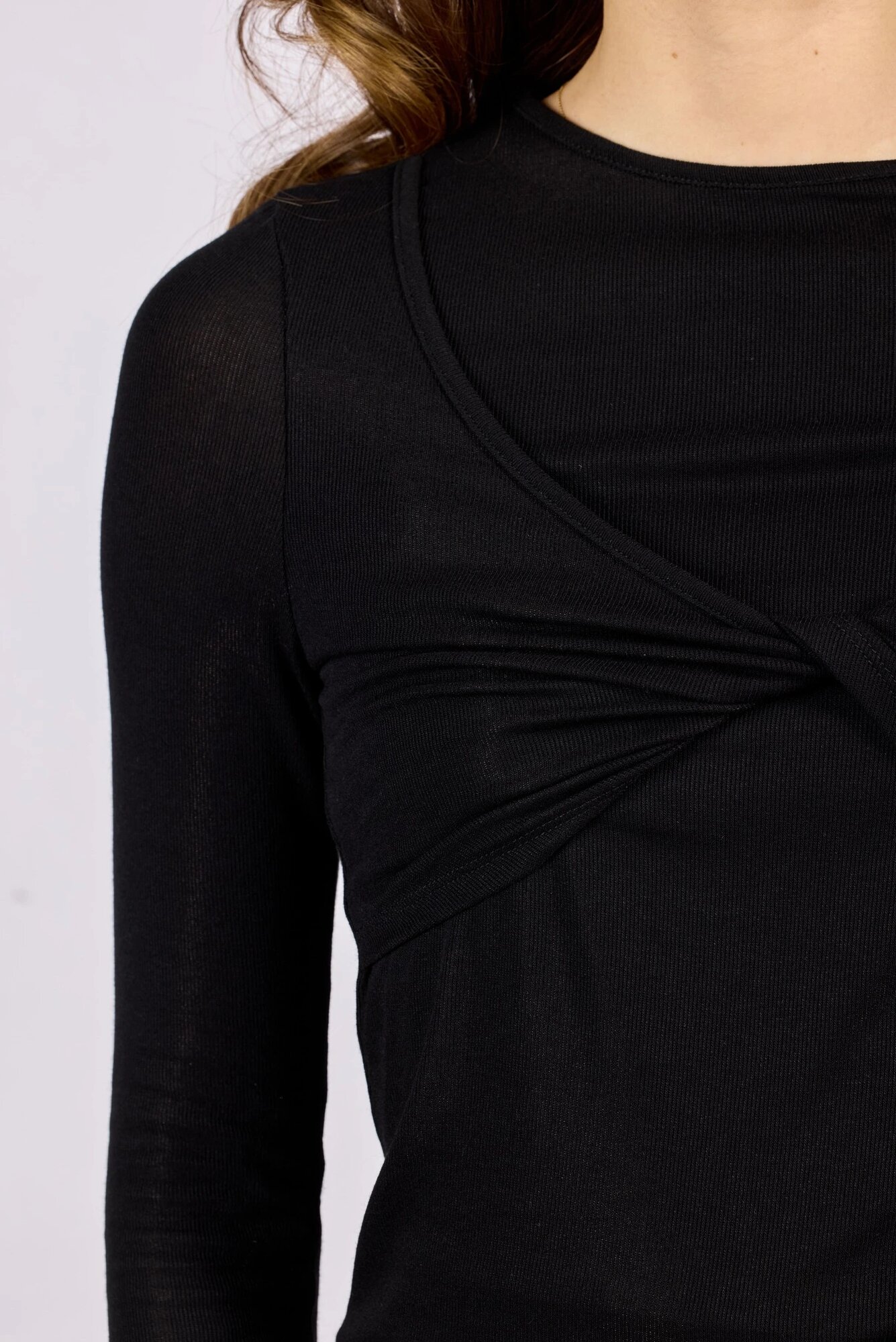 Лонгслив Selfie, размер S, , черный — фото 1