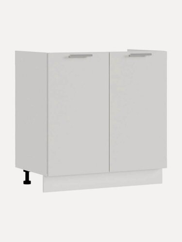 Изображение товара Кухонный модуль напольный, стол под мойку Бреста, 80х46х81.6 см, Белый / Белый глянец