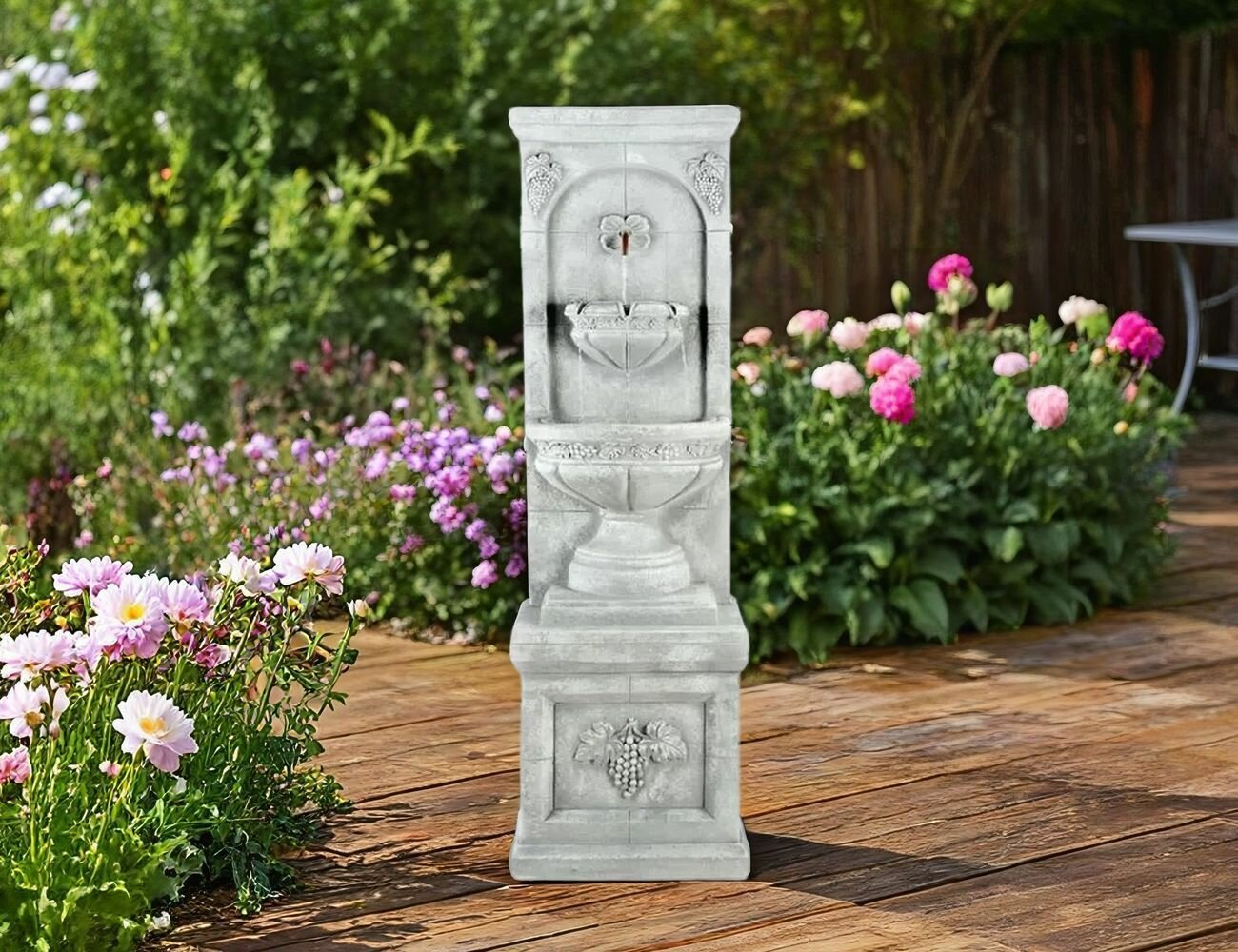 Декоративный садовый фонтан римский дворик, 152х38 см, Kaemingk 892952