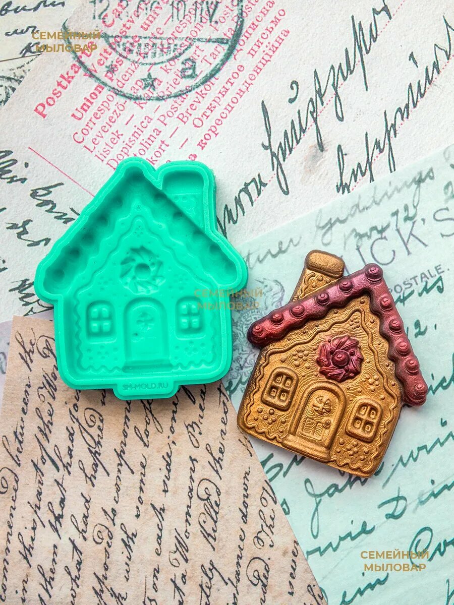 Силиконовая форма / Пряничный домик — фото 1