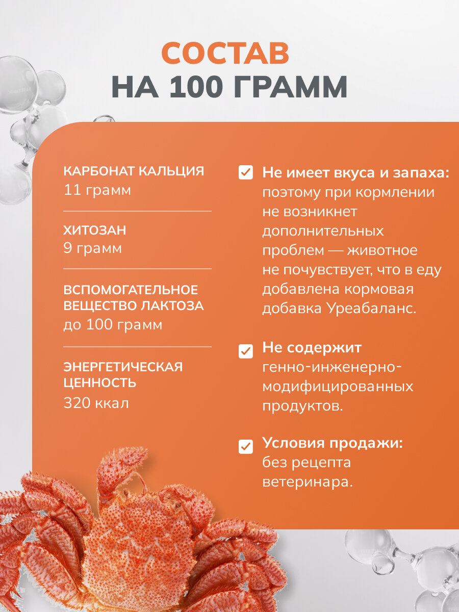 Препараты От Болезней Почек Уреабаланс для кошек и собак при ХПН (замена Ипакитине), 300 гр.