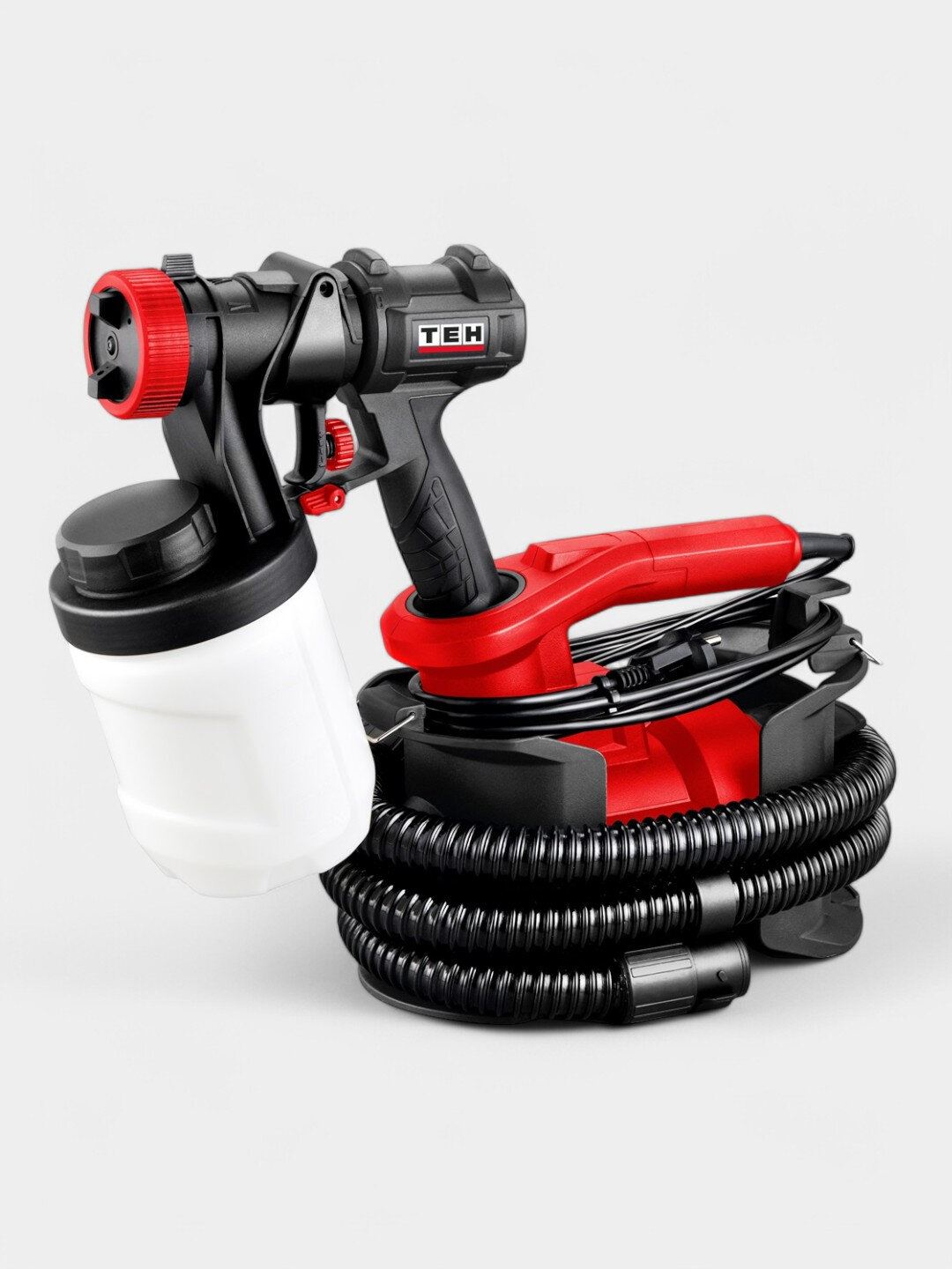 Краскораспылитель TEH TSG4009, 600 Вт, сопло 2.5 мм, бак 0.9 л, 1000 мл/мин — фото 1