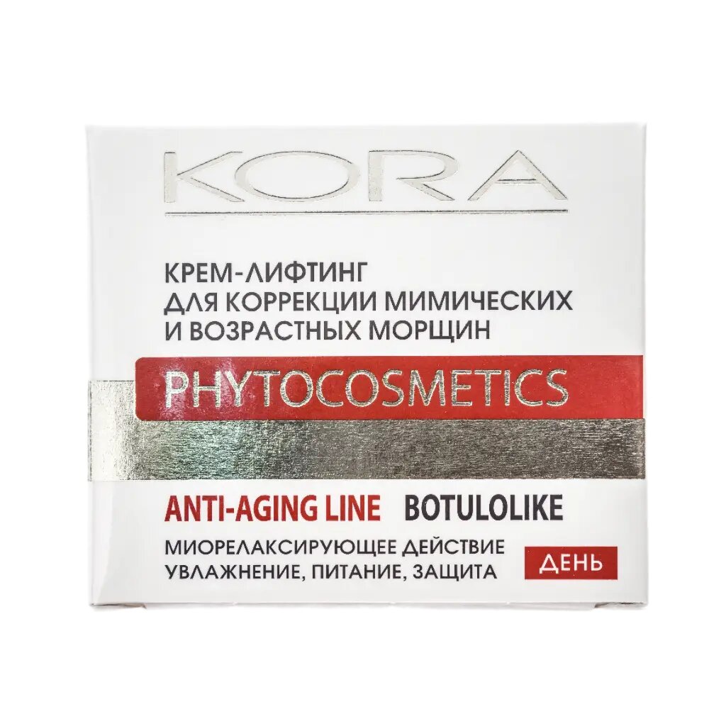 Kora крем-лифтинг с эффектом ботокса для коррекции мимических и возрастных морщин 50 мл 1 шт