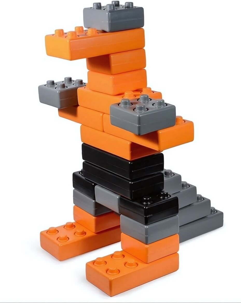 Конструктор из 30 кирпичиков ГринПласт для развития моторики и логики