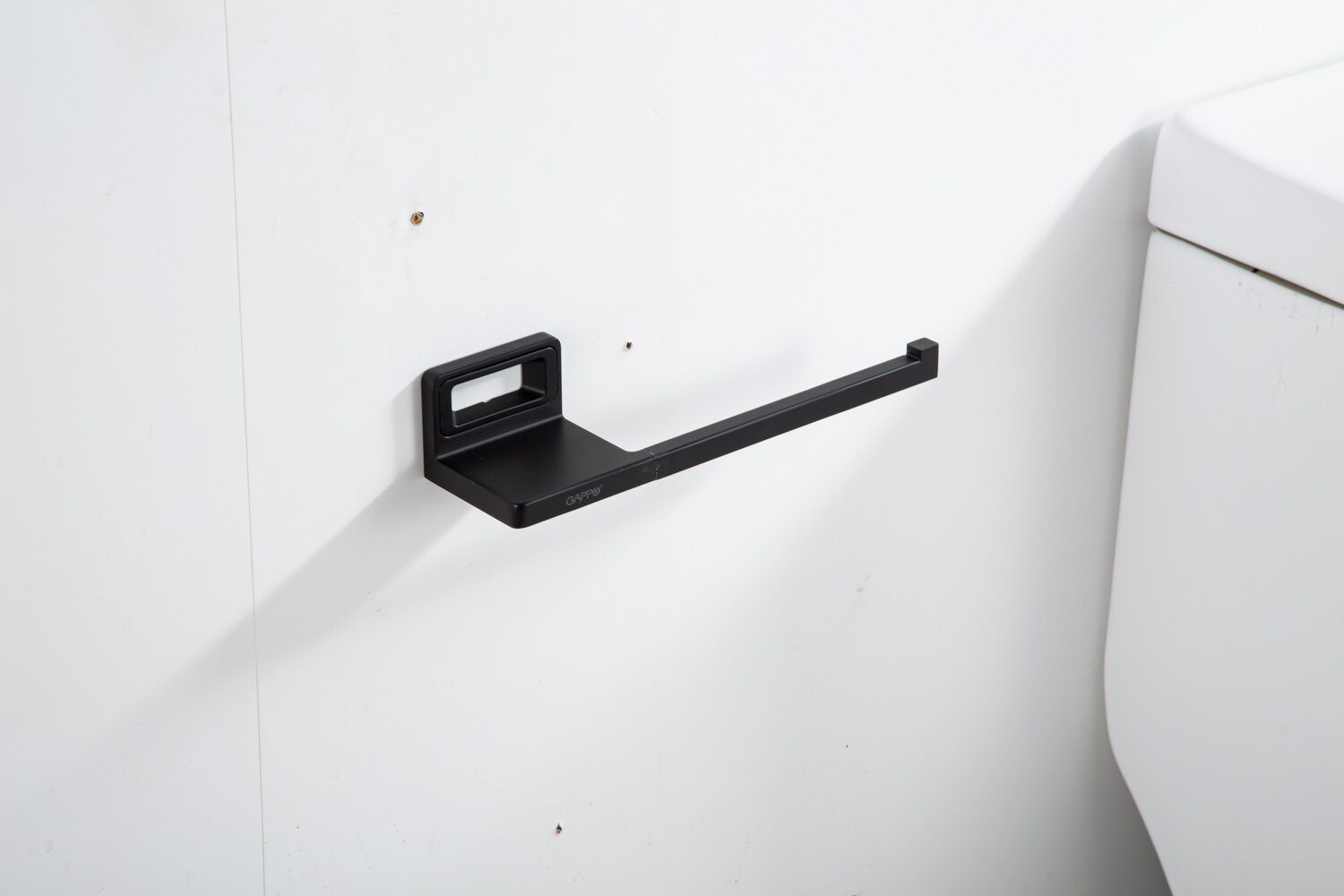 Бумагодержатель настенный Gappo G30803-26, металл, цвет черный