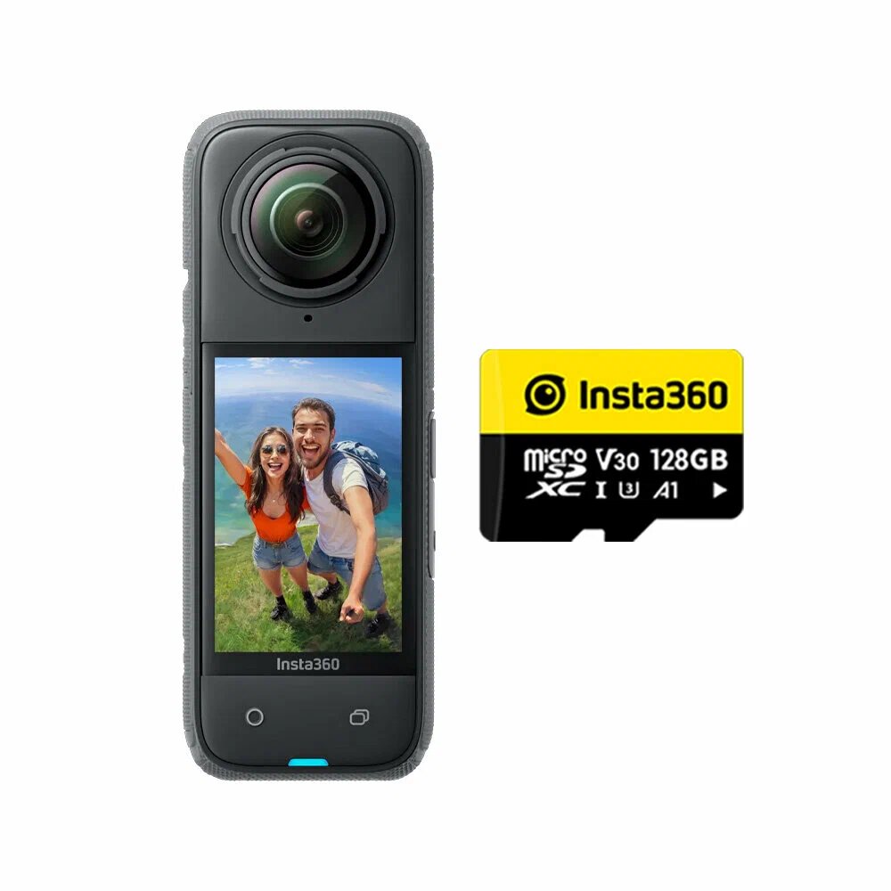Экшн-камера Insta360 X4 Standard Bundle с картой памяти 128 ГБ