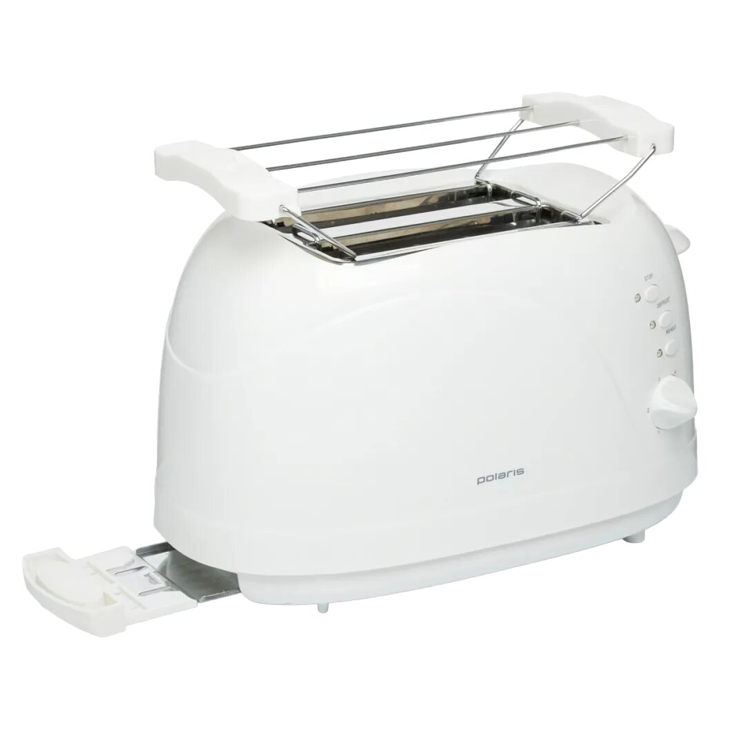Тостер Polaris PET 0702L, Антипригарное покрытие: Есть, Гарантия: 2 г, Количество отделений: 2