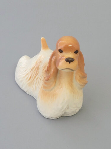 Изображение товара Фарфоровая статуэтка Кокер-спаниель , Императорский фарфоровый завод , мягкий фарфор