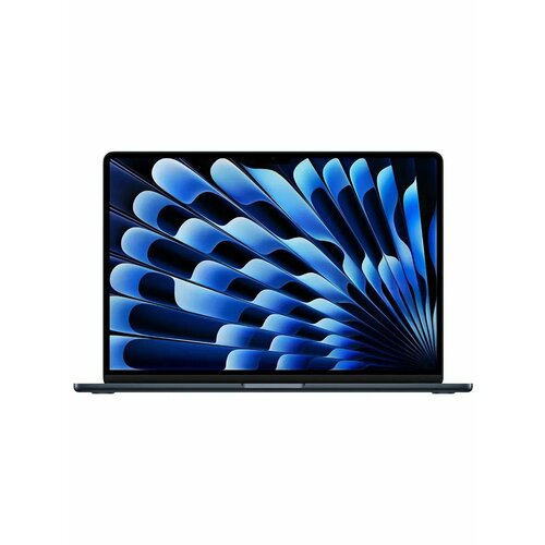 фото Ноутбук apple macbook air 15 (m4, 10c cpu/10c gpu, 2025), 16 гб, 512 гб ssd, midnight (темная ночь) mw1m3