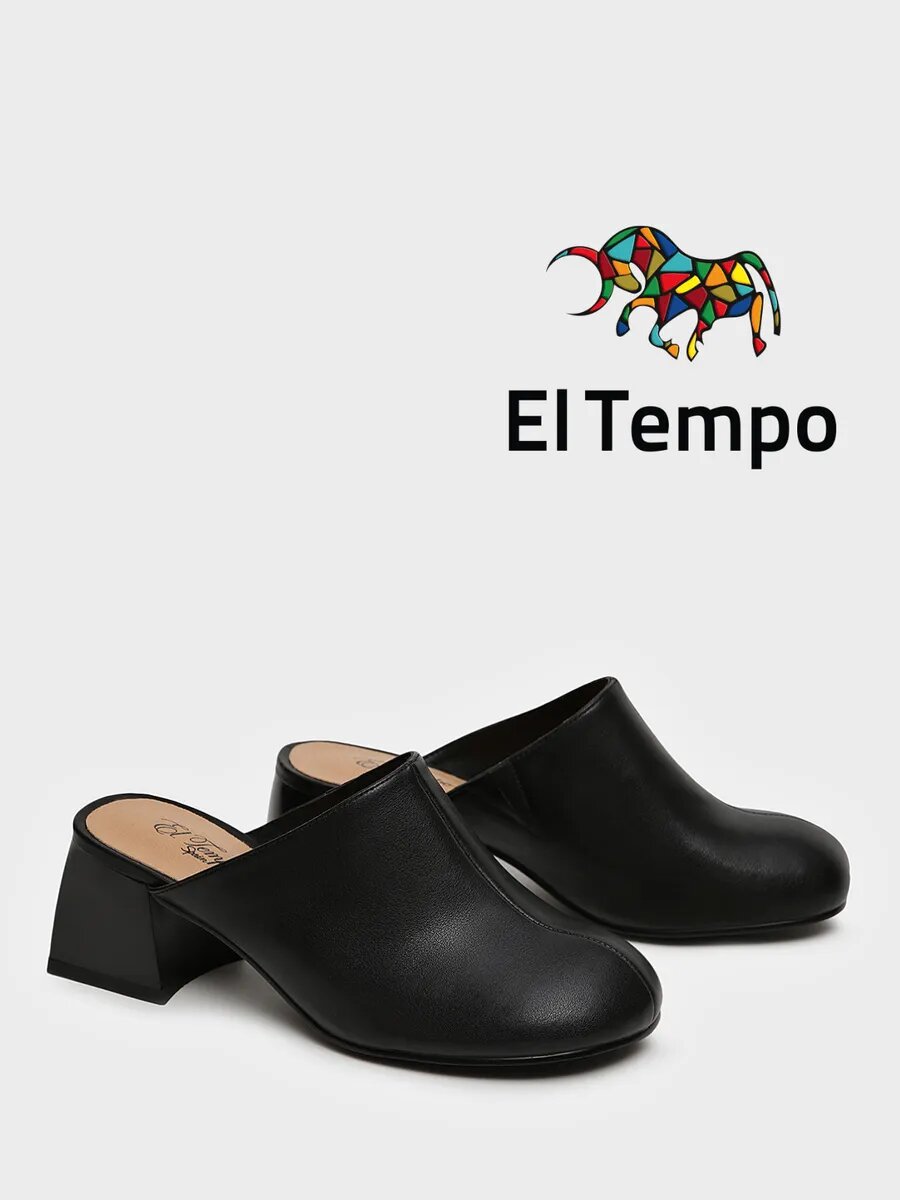 Сабо El Tempo, размер 37, черный