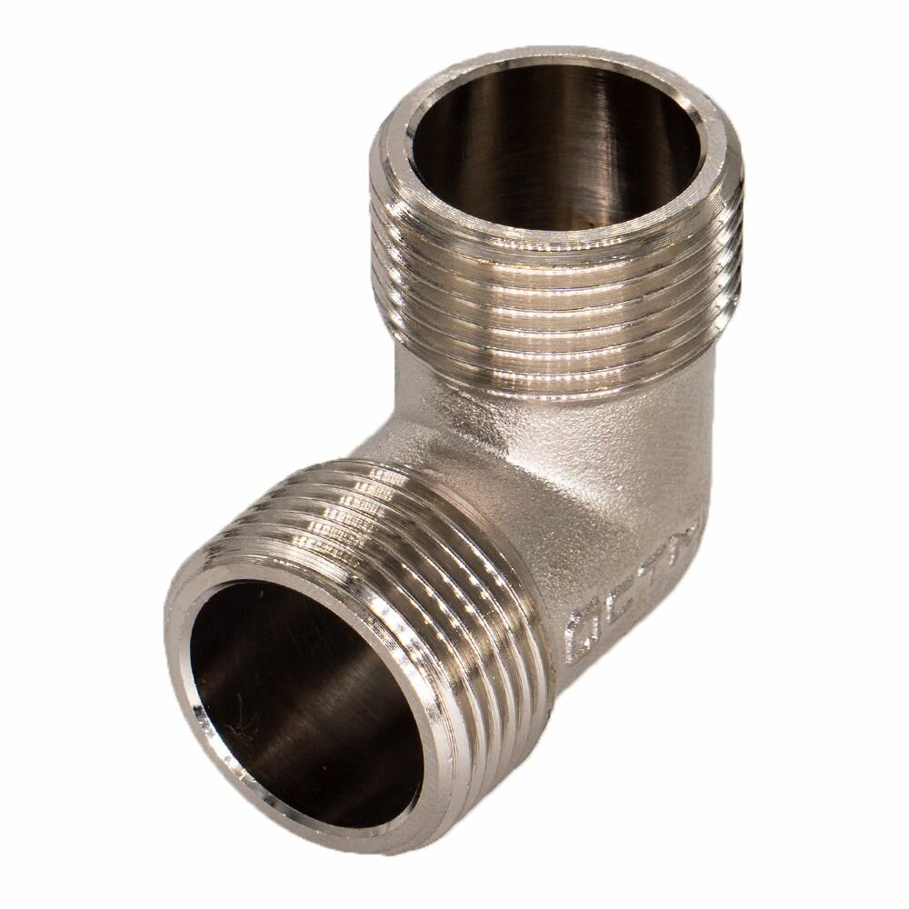 Уголок сантехнический для трубы 1/2" наружная резьба CTM (2 шт.) — фото 1