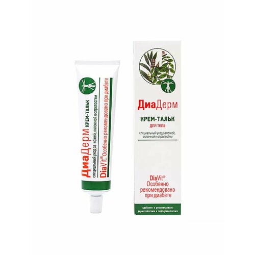 Крем-тальк для тела ДиаДерм для кожи, склонной к опрелостям, 75 мл