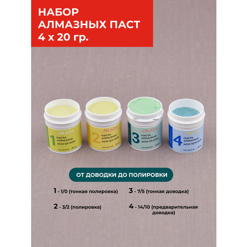фото Набор из 4-х алмазных паст skata