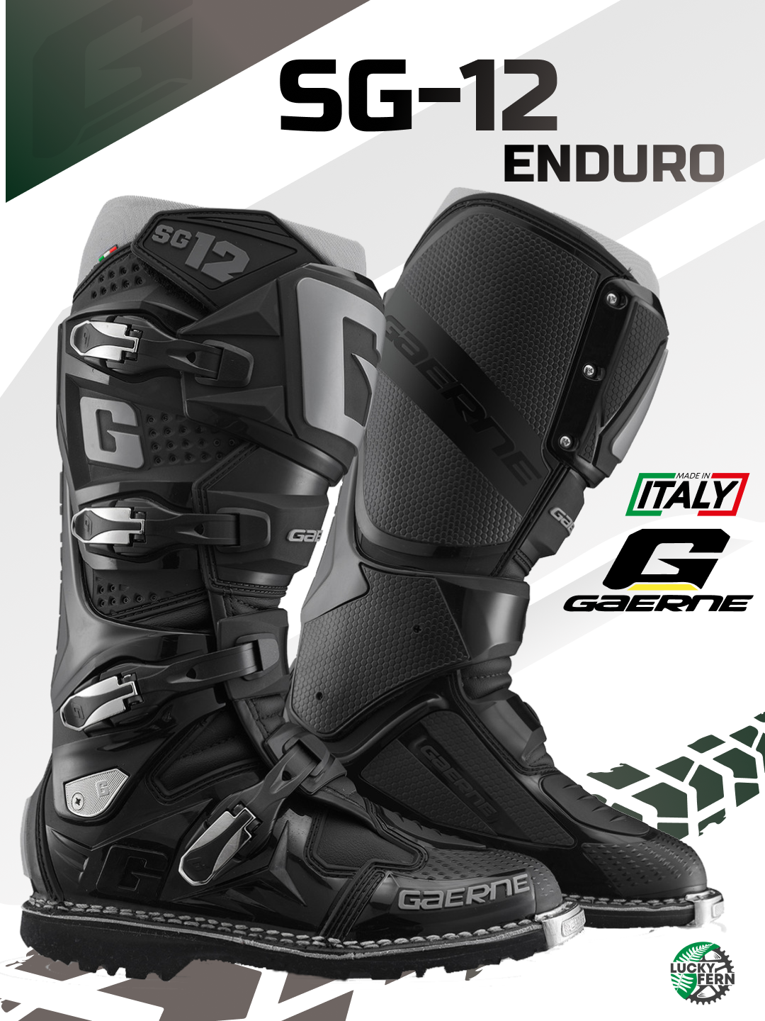 Мотоботы Gaerne SG-12 Enduro Black 49