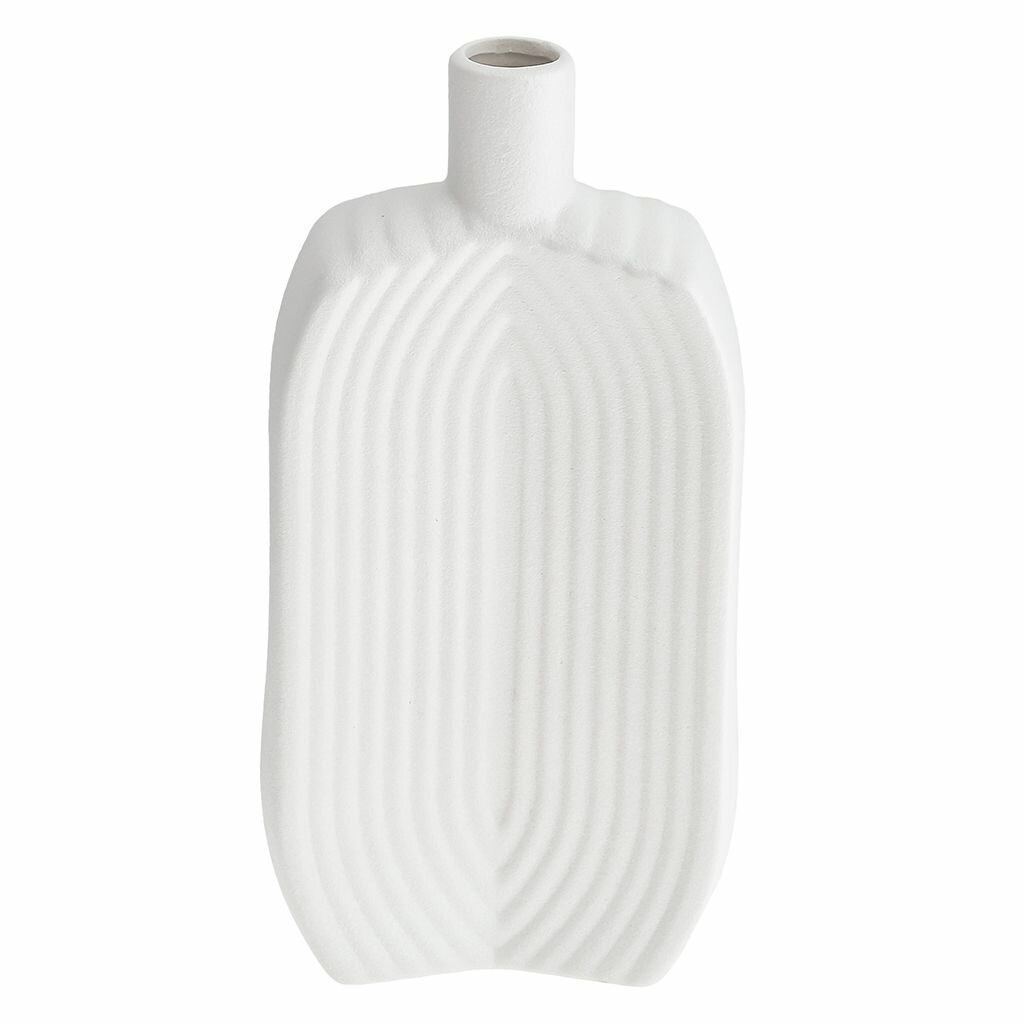Ваза настольная керамическая "Аравия" 850мл, белый, фактурный глянец