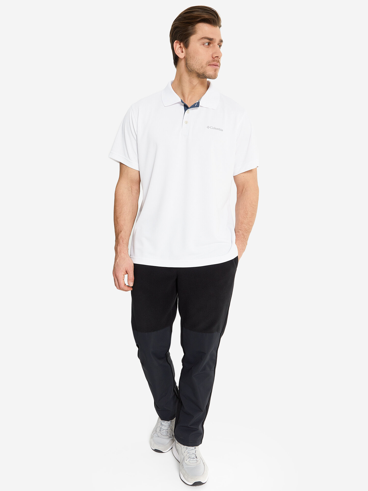 Поло спортивное Columbia, размер XXL, белый — фото 1