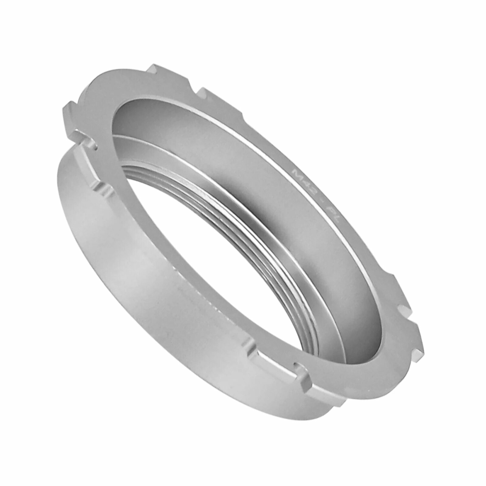 Адаптер объектива M42-PL черный алюминий Серебристый