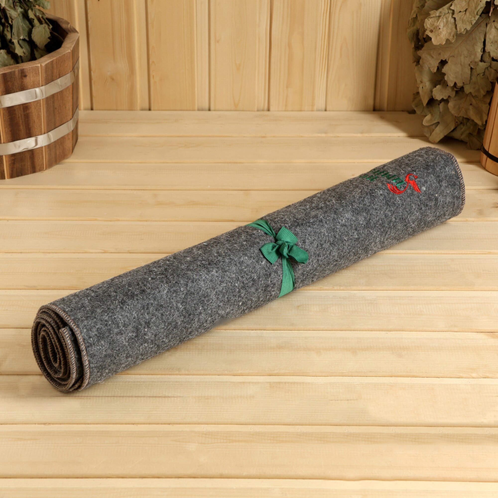 Лежак для бани Добропаровъ  Банный рай   войлок  текстиль  180x60 см