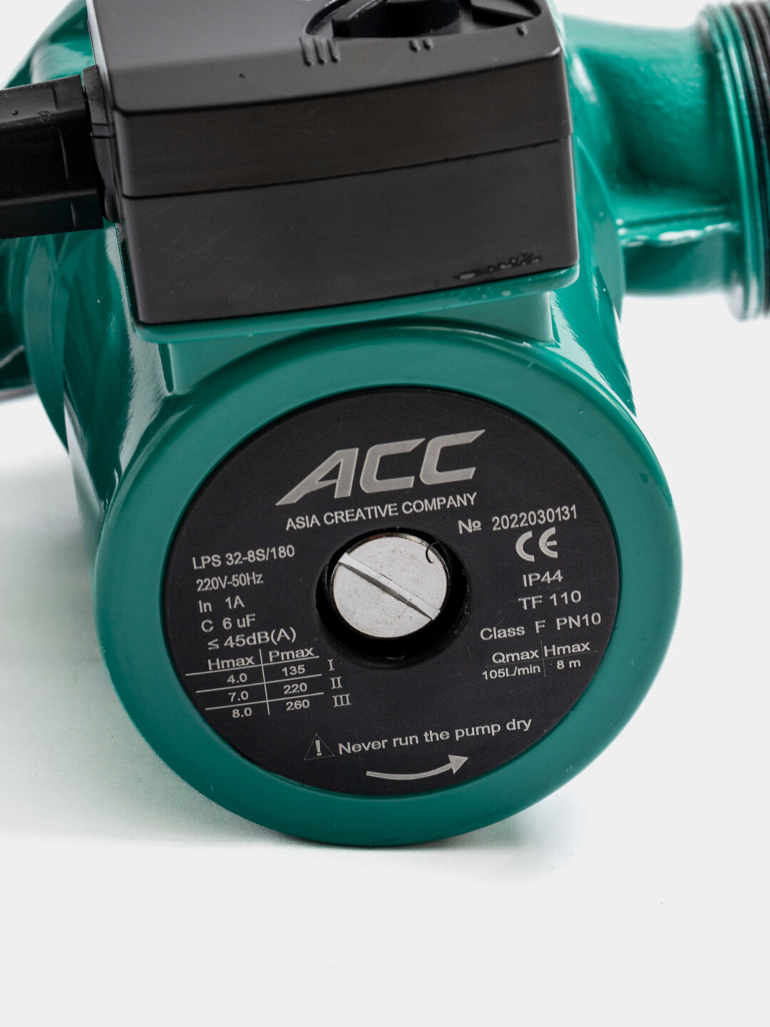 Циркуляционный насос ACC LPS32-8S/180, 270 Вт, 9,6 м³/ч, чугунный корпус — фото 1