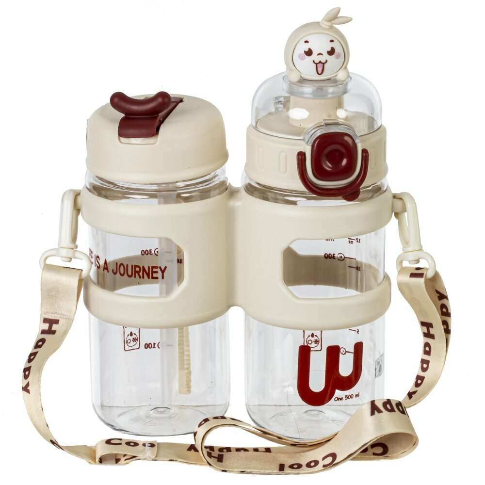 Набор из 2 х бутылок  500 мл  14 5х6 5х22 см KSM 816835