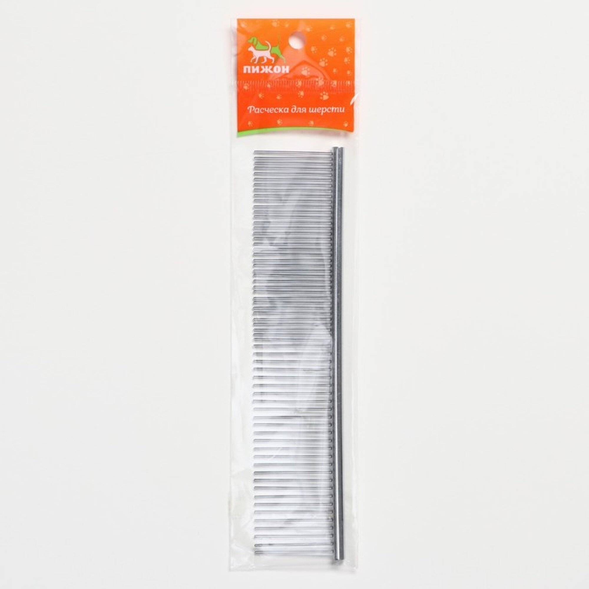 Расчески И Щетки Для Животных Xiaomi Расчёска металлическая средняя, редкие и частые зубья, 19 х 4 см