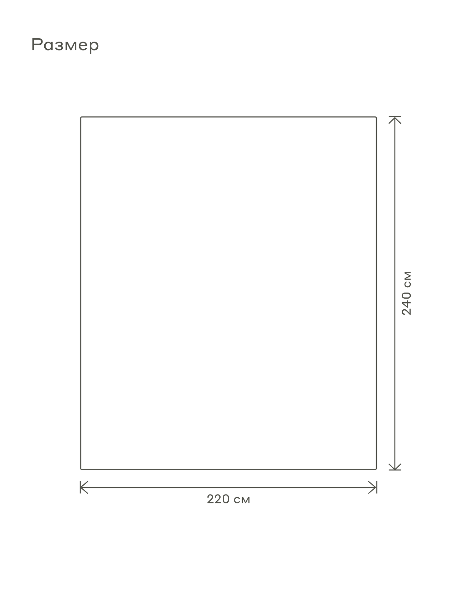 Покрывало 220*240 см Pragma Snolaf, цвет лесной тени — фото 1