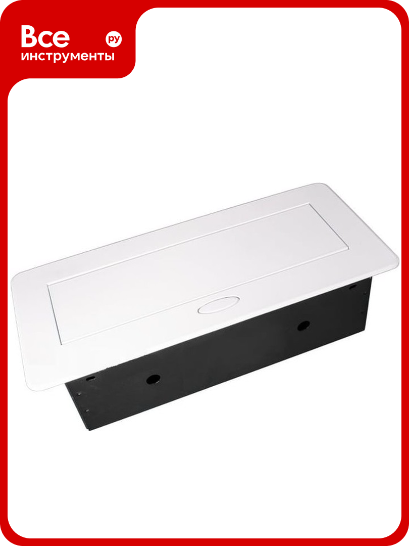 Выдвижной встраиваемый розеточный блок Inrior на 3 EURO розетки TORO-03-10