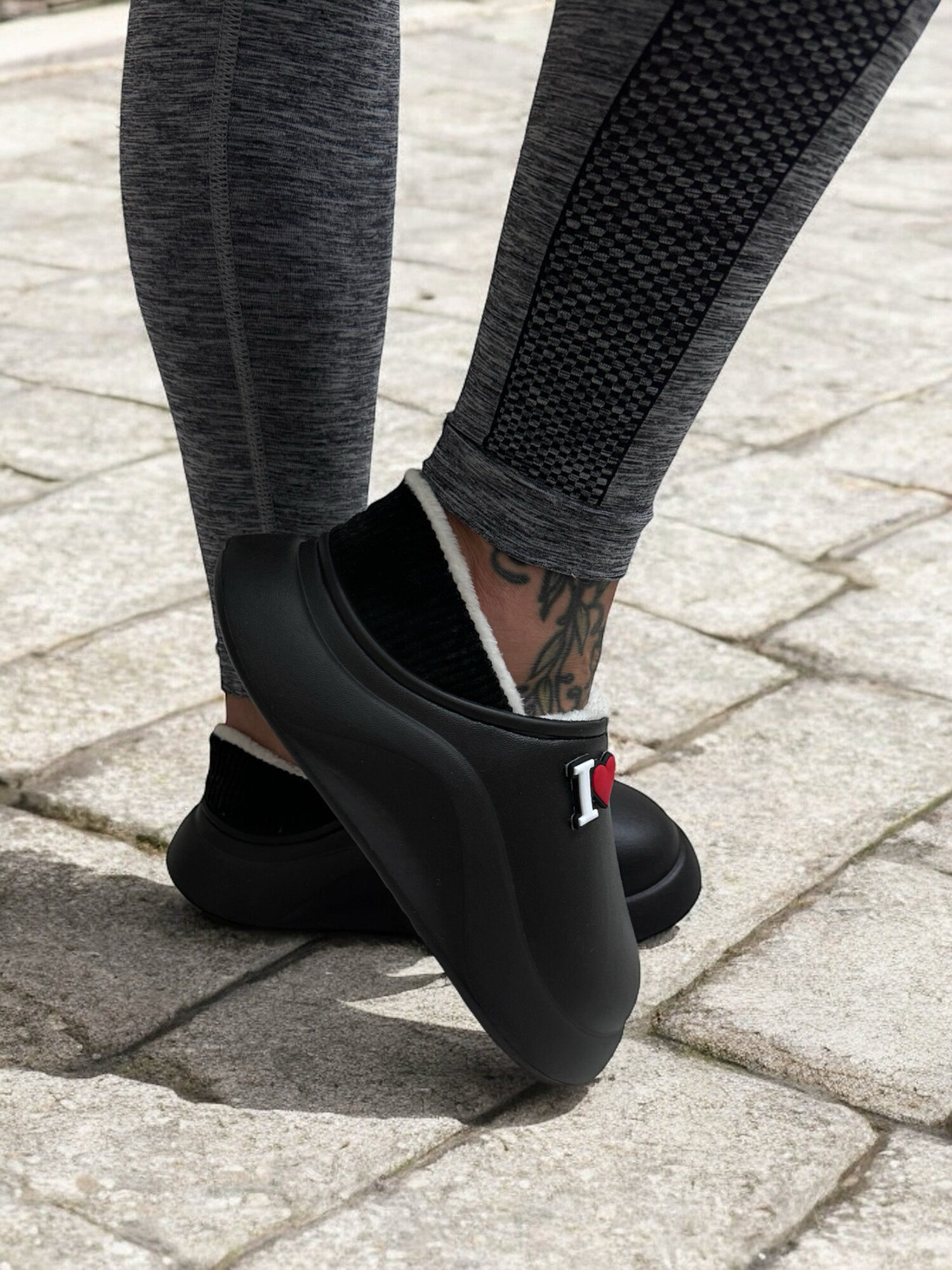 Сабо KIRAZ HOME сабо утепленные, размер 39, черный — фото 1