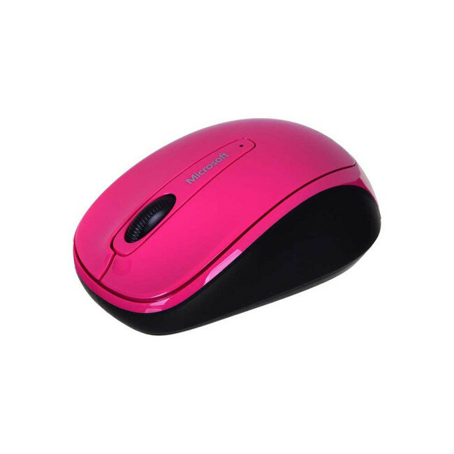 Беспроводная мышь розовая Microsoft Wireless Mobile Mouse 3500 Pink, компактная — фото 1