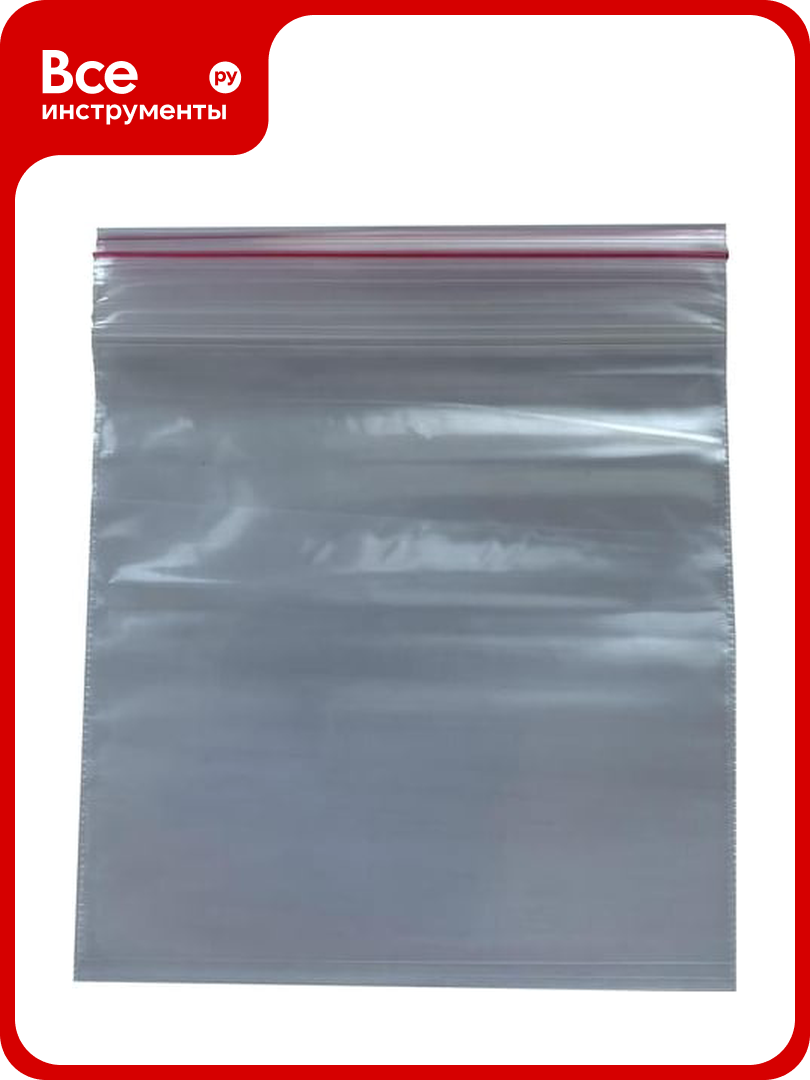 Пакет циркон с замком зип-лок, 10х10 см, 50 мкм 100 шт. ZIP101050