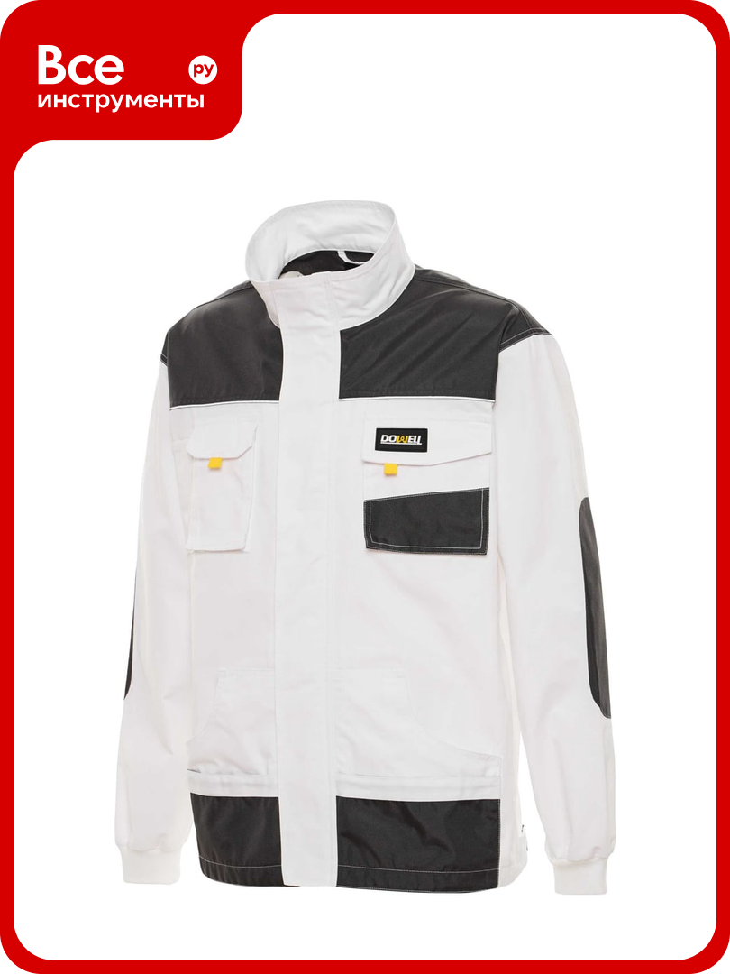 Куртка рабочая DOWELL DWhite HD цв. белый р-р M/50 81110-M
