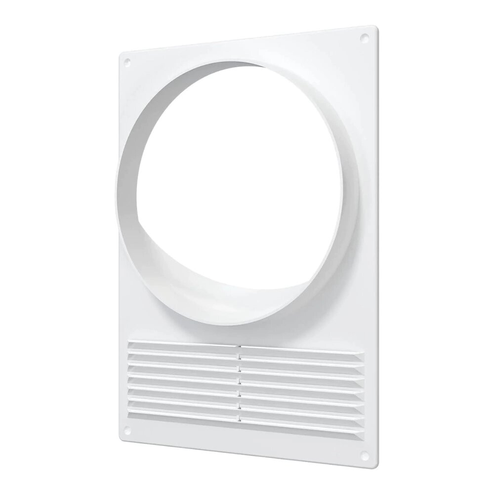 Решетка вентиляционная с фланцем 180х250 см пластик D150 мм ERA