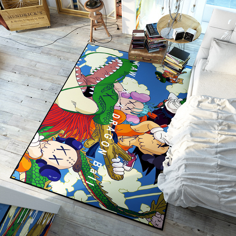 Ковер безворсовыйкавс 80x120см. Коврик универсальный противоскользящий