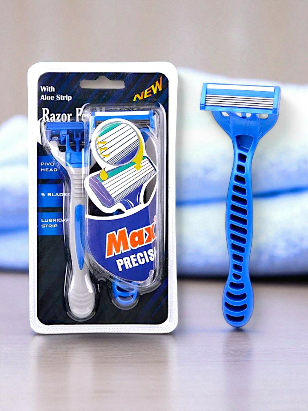 Многоразовая качественная бритва для мужчин с 5 лезвиями "Max Precision Razor", 2 шт.