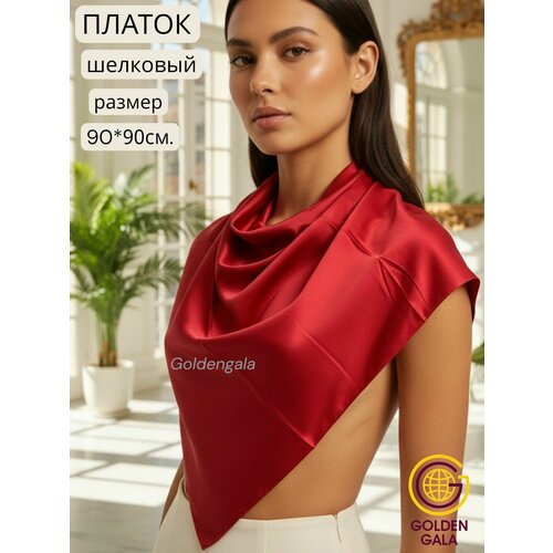 фото Платок golden gala базовая коллекция для женщин, красный