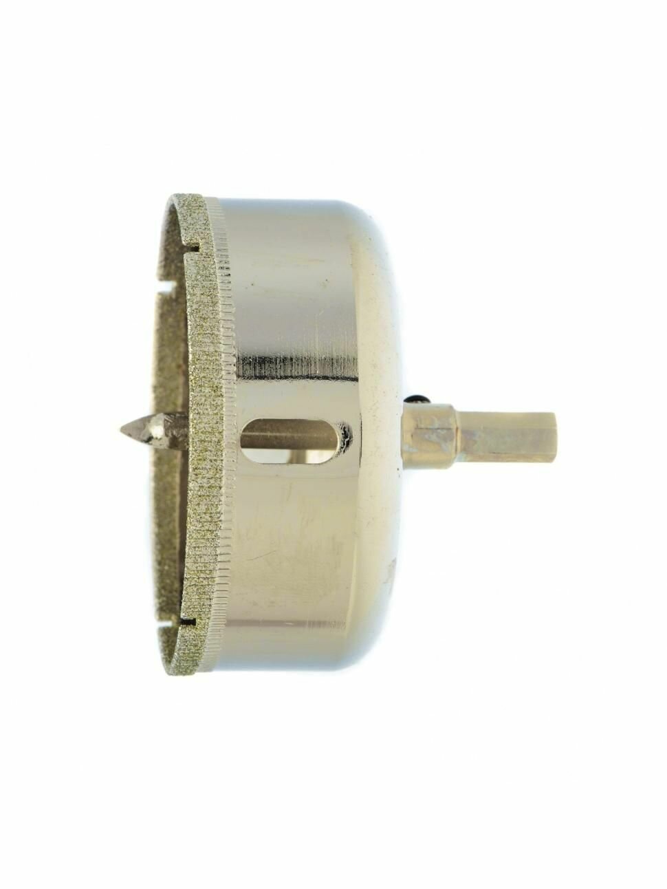 Сверло по керамической плитке и стеклу 68 х 55 мм шестигранный хвостовик с центрующим сверлом Сибртех 72726