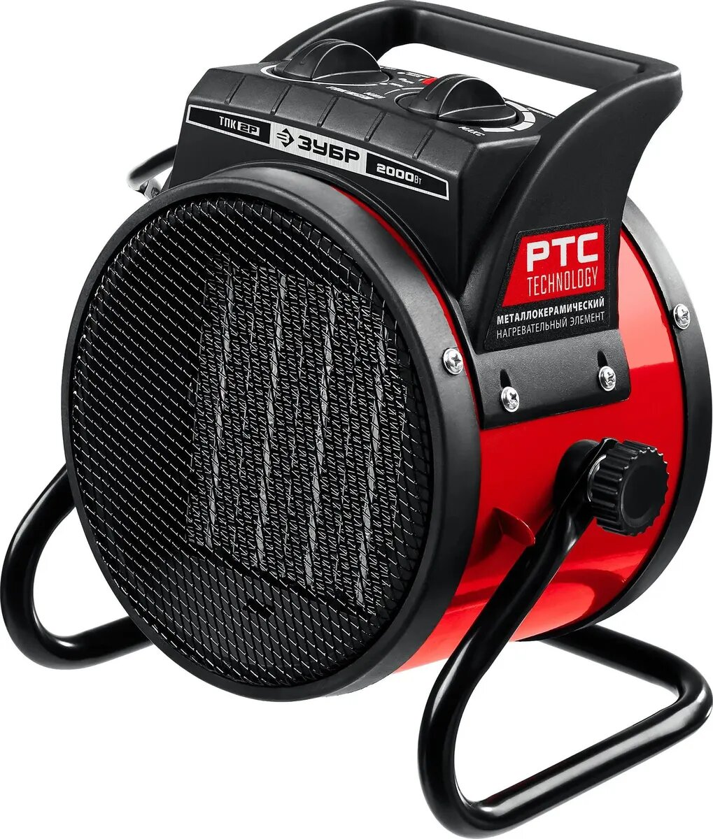 Электрическая тепловая пушка Зубр Мастер ТПК-2Р красный
