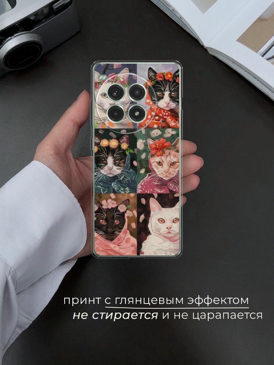Чехол на OnePlus Ace 3 Pro / Ван Плас Эйс 3 Про с принтом "Котобабушки" — фото 1