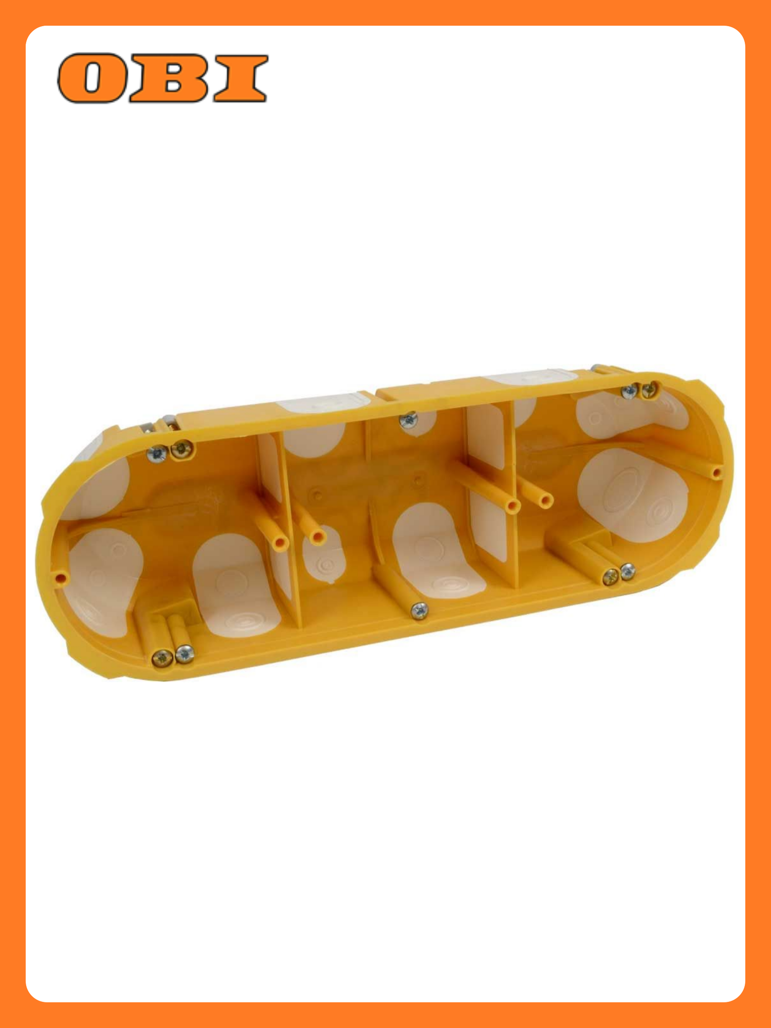 Коробка установочная KOPOS 3х-местная для полых и деревянных стен 68х50 мм