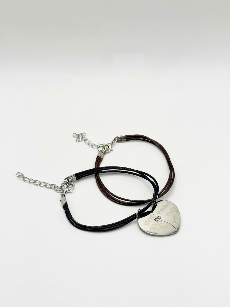 Браслет-бэнгл, размер 19 см, диаметр 19 см, черный, серый — фото 1