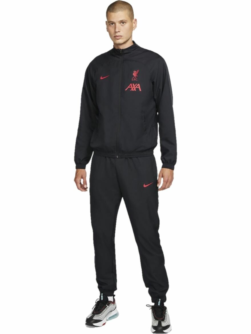 Костюм спортивный NIKE M F.C. Liverpool Strike Away Tracksuit размер M INT черный