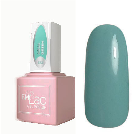 Гель лак E  MiLac Аква грин   183  9 мл