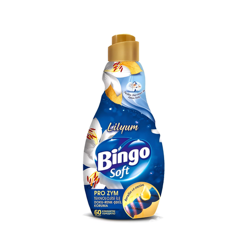 фото Концентрированный кондиционер для белья bingo soft lilyum (лилия) 1440 мл