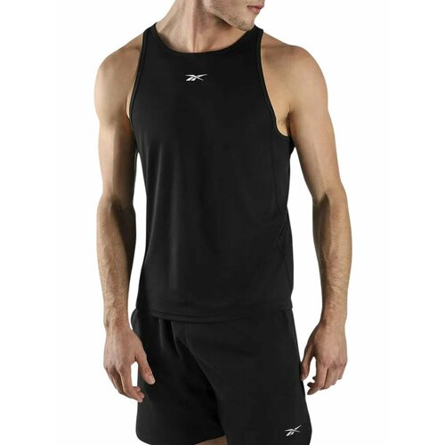 фото Майка спортивная reebok identity run tank, размер 2xs, черный