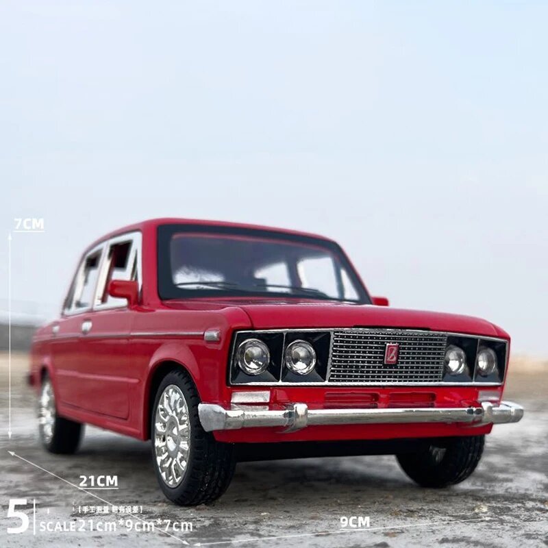 Игрушечная модель автомобиля LADA 2106 Муванжи 1:18 Красный, Red