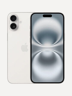 Изображение товара Смартфон Apple iPhone 16 128 ГБ, Dual: nano SIM + eSIM, Белый (без RuStore)