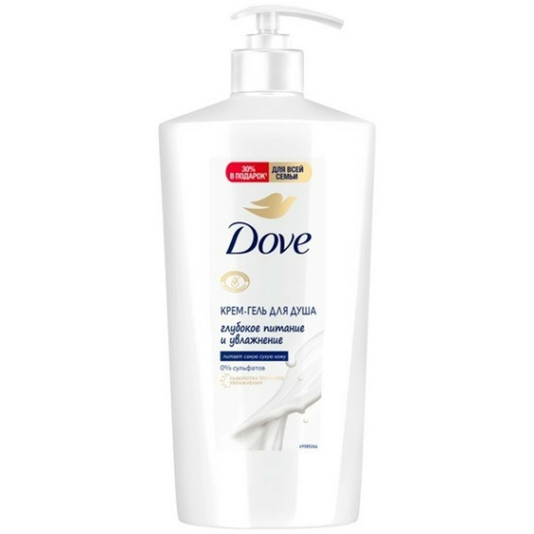Гель-крем для душа DOVE Глубокое питание и увлажнение, 610 мл