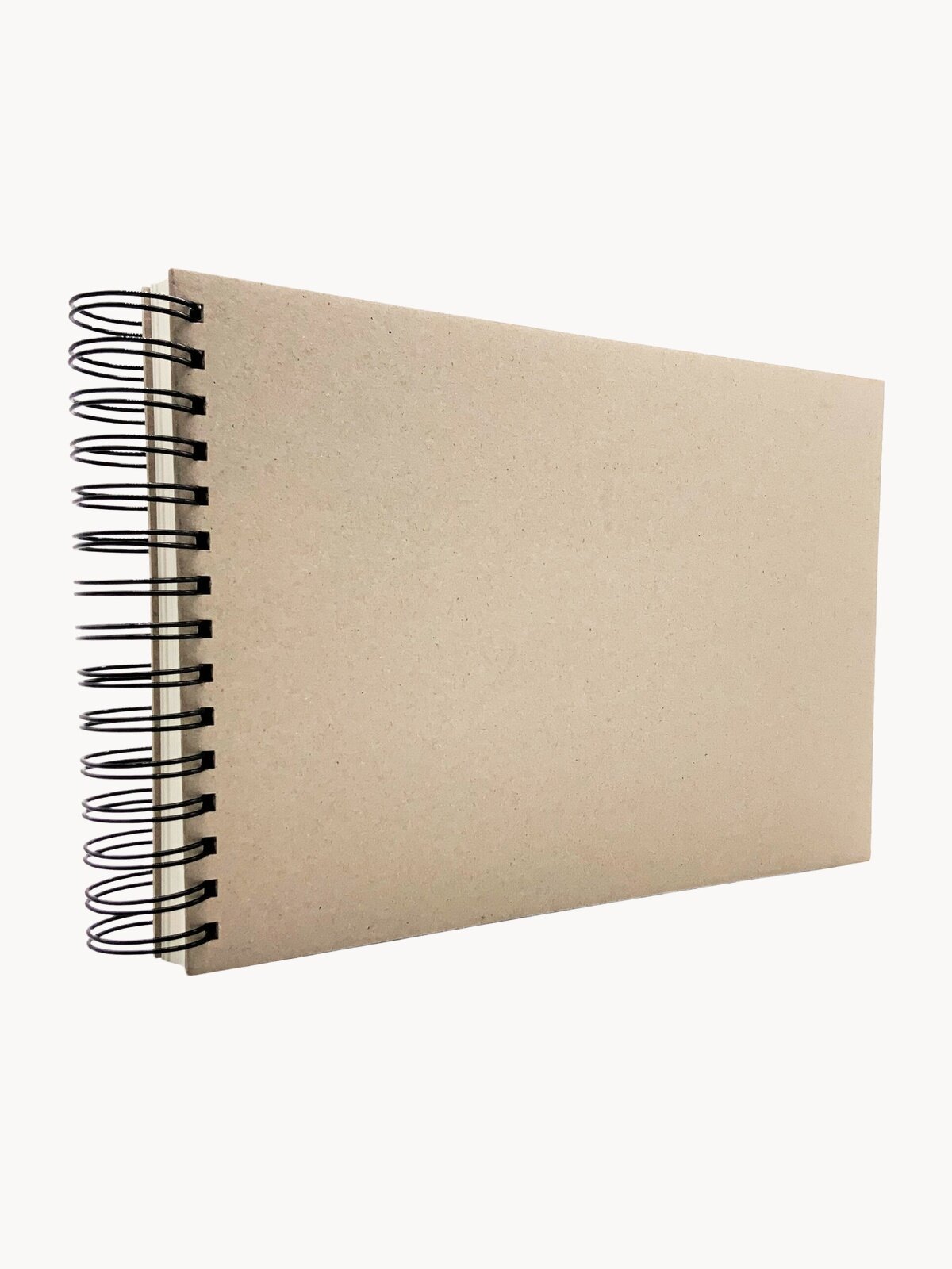 Фотоальбом А4 c белыми листами и обложкой из необработанного переплетного картона