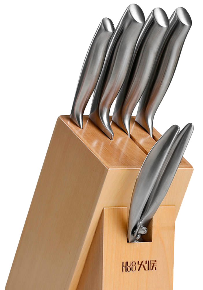 Набор кухонных ножей Xiaomi Huo Hou Six Piece Steel Knife (HU0014)