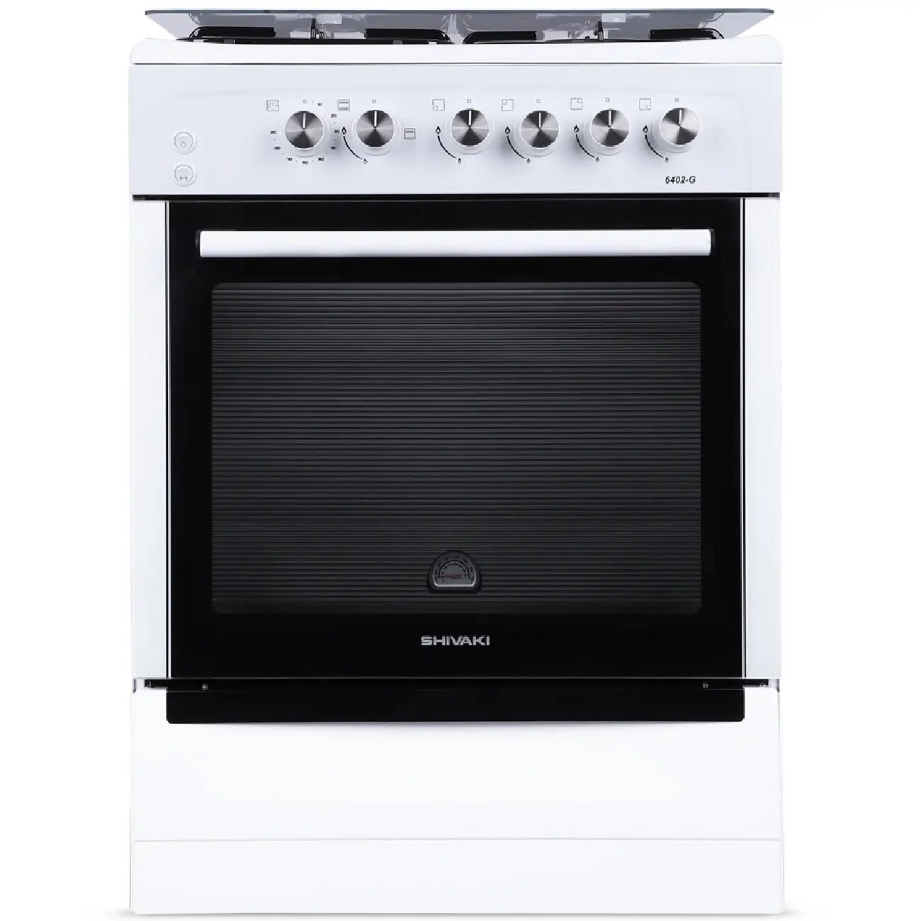 Газовая плита Shivaki 6402-G White, Вес: 42 кг, Высота: 85 см, Газ-контроль: Да